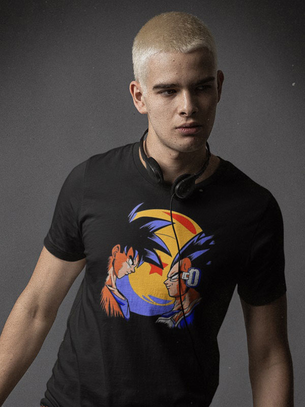 Camiseta Dragon Ball Z eternos rivales modelo