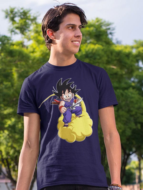 Camiseta Dragon Ball Goku y su nube kinton modelo