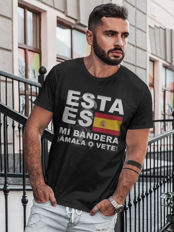 camiseta con bandera de espana