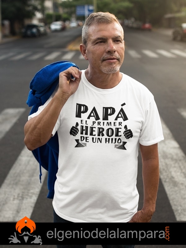 Camiseta por el d a del padre primer h roe de un hijo en impresi n