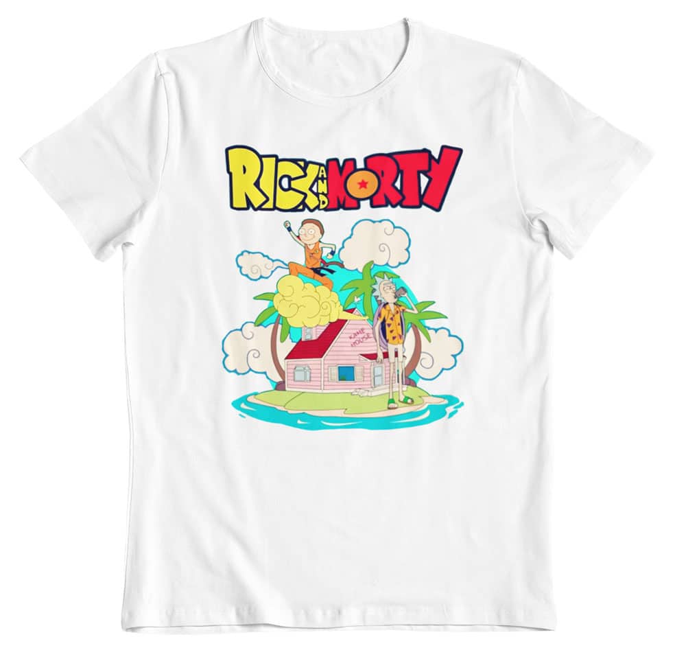 Camiseta Rick and Morty fusión Dragon Ball