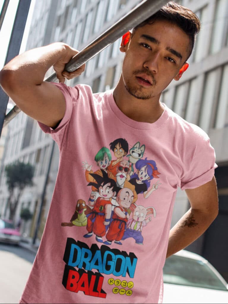 Camiseta Dragon Ball Goku y sus amigos modelo