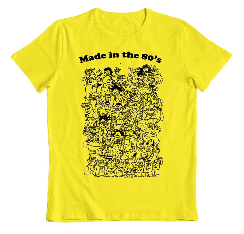 Camiseta animes made in the 80´S camiseta amarilla