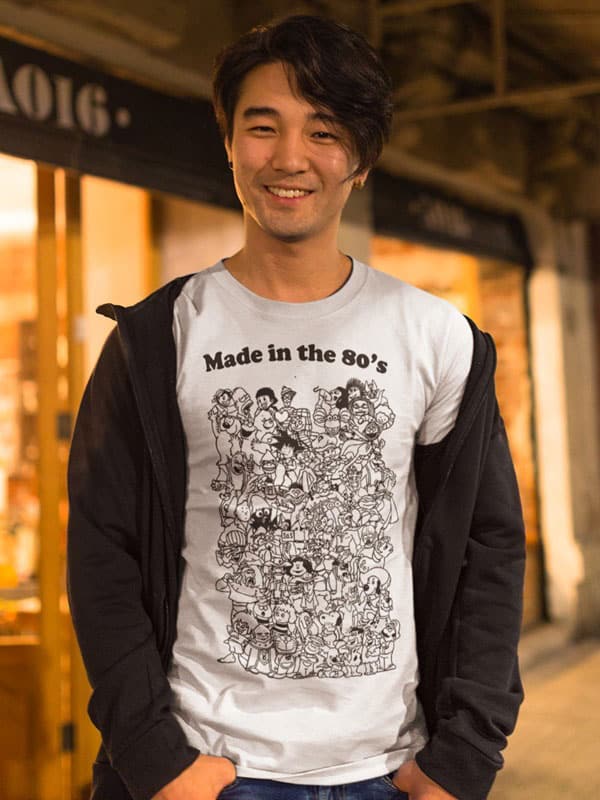 Camiseta animes made in the 80´S modelo
