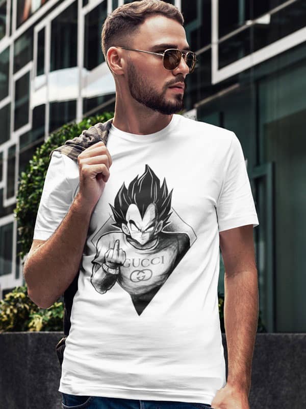 Camiseta Dragon Ball Vegeta furius modelo