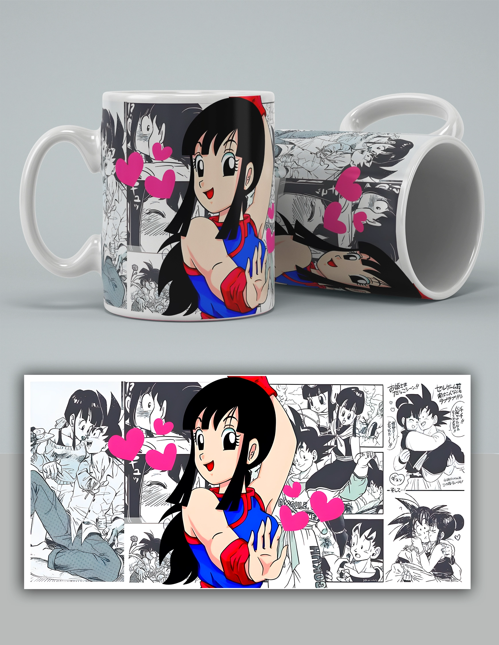 taza dragon ball san valentín chichi