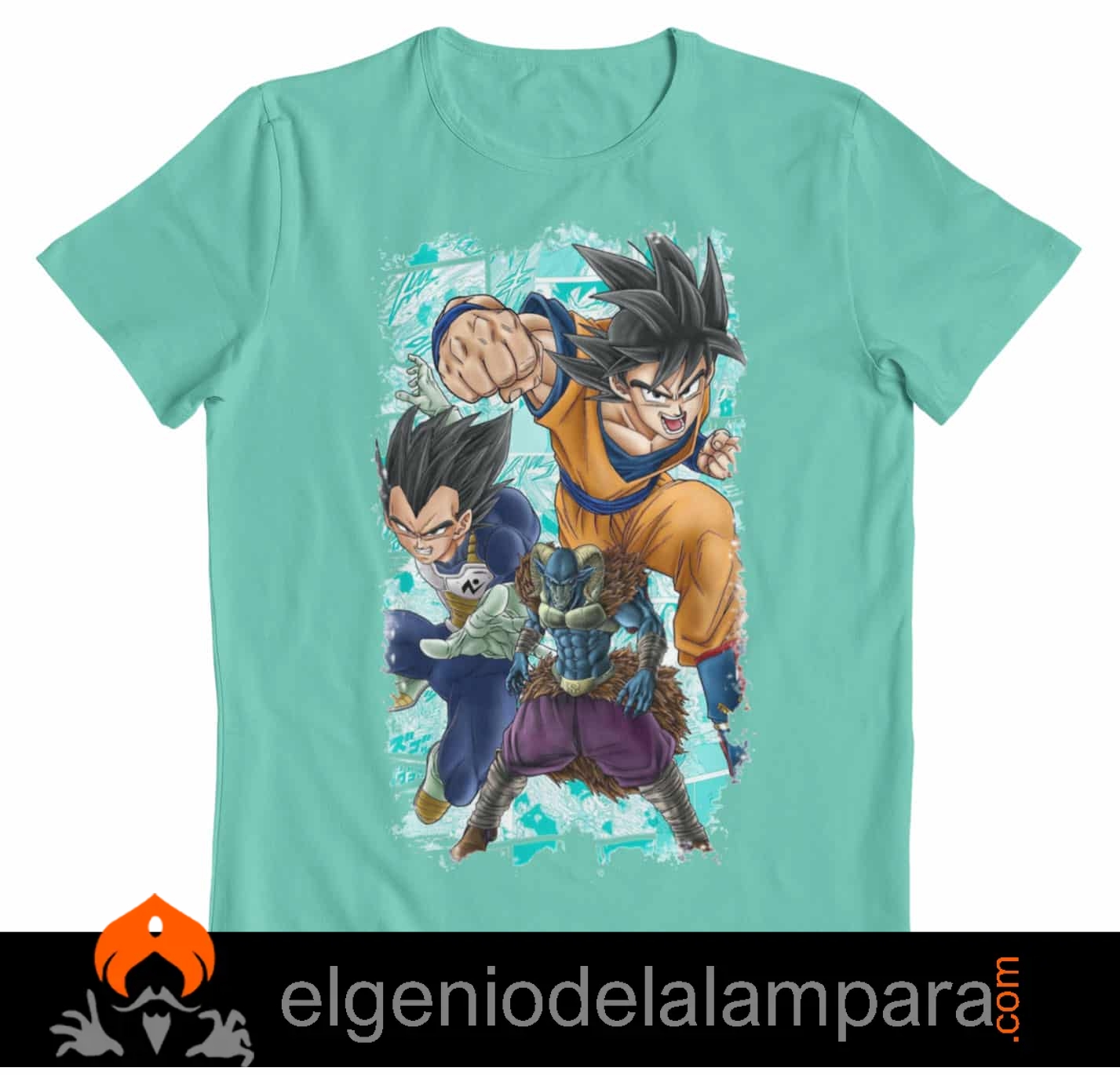 Camiseta Dragon Ball Super saga Moro azul atolon