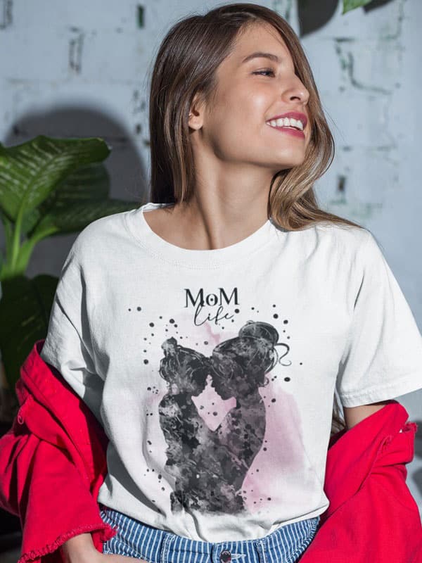 Camiseta día de la madre life mom modelo