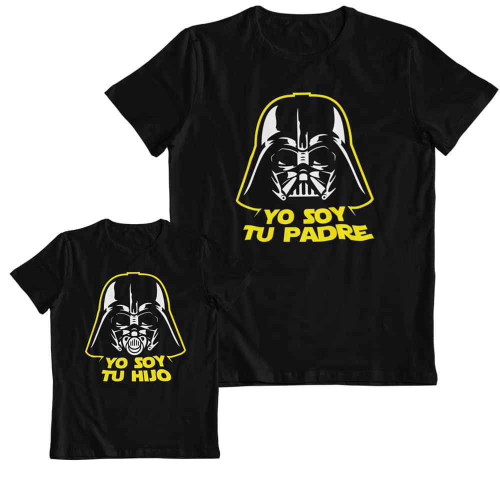 Kit 2 camisetas padre e hijo Star Wars