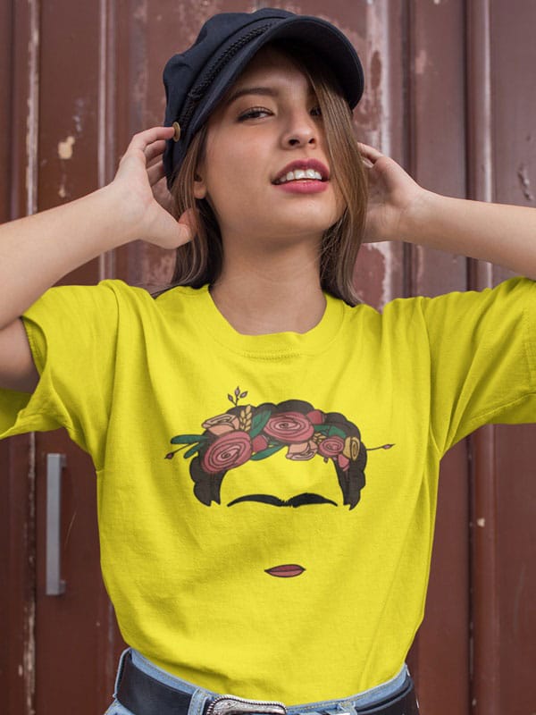 Camiseta Frida amarillo