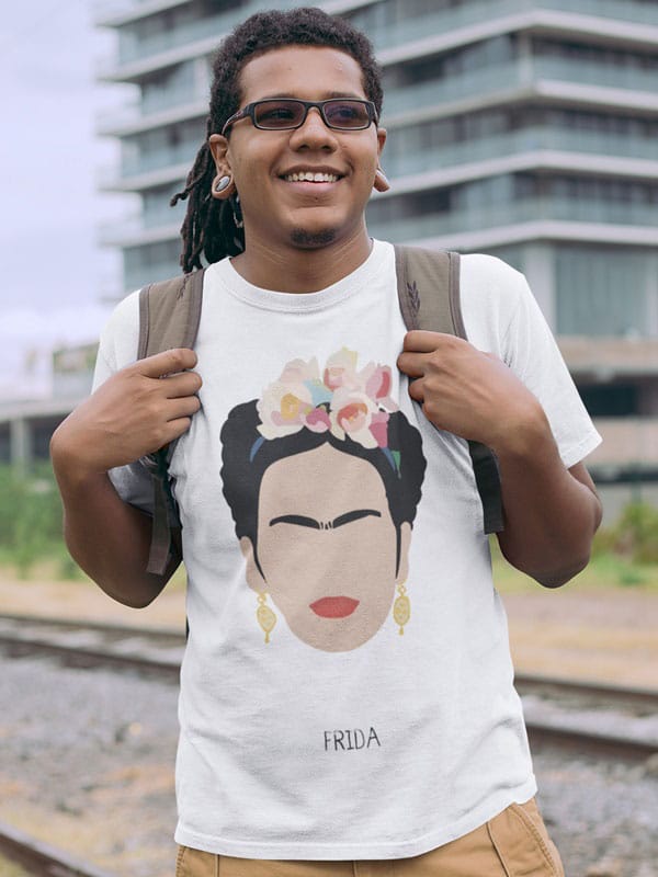 Camiseta la leyenda de Frida Kahlo blanco