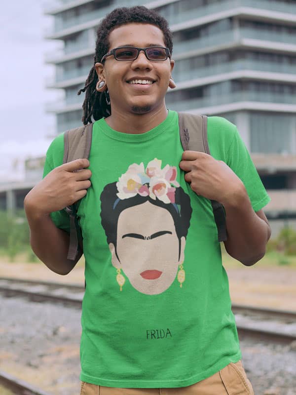 Camiseta la leyenda de Frida Kahlo verde