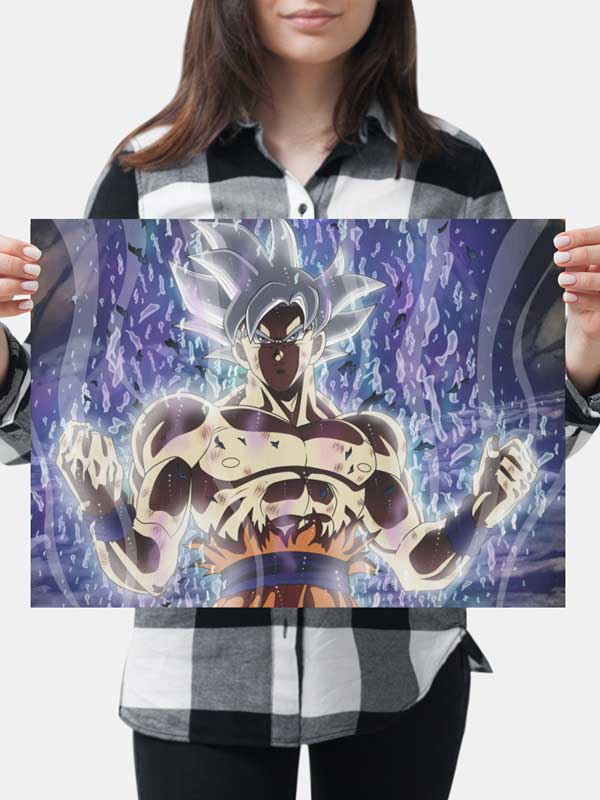 Poster Dragon Ball ultra instinto Fabricado en impresión digital✓