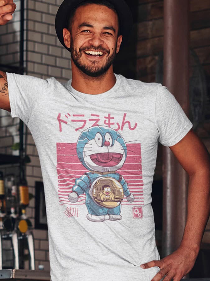 docena aquí Alergia Camiseta Doraemon robot |Hecho en España en DTG Calidad TOP ✓