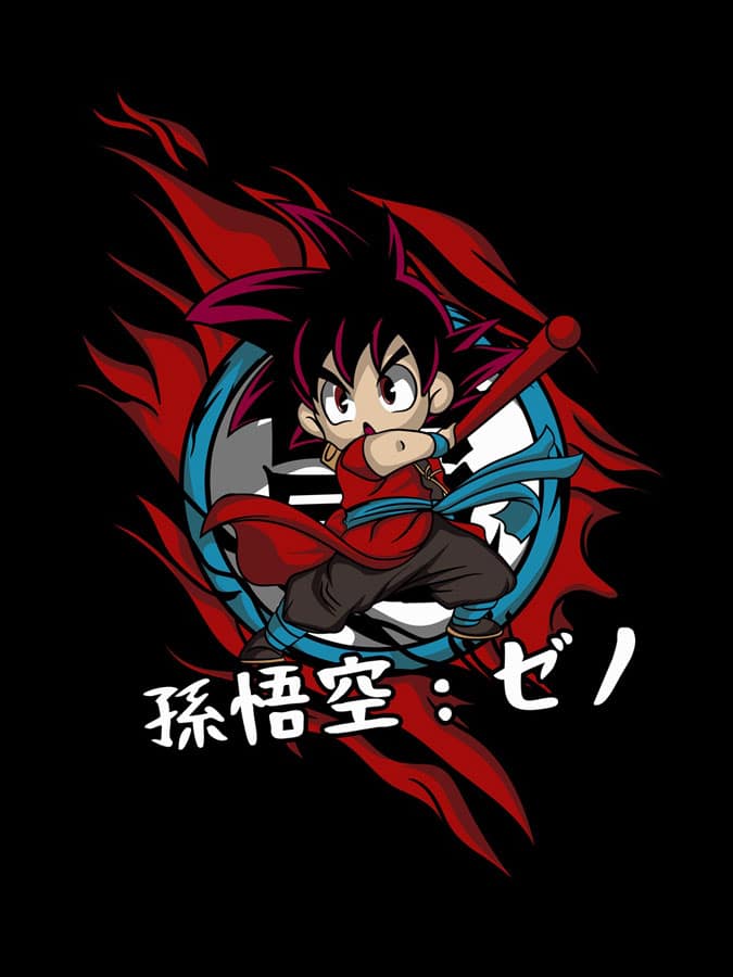 Camiseta Dragon Ball Goku símbolo diseno