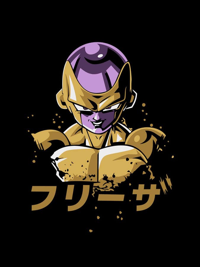 Camiseta Dragon Ball Super Golden Freezer diseno