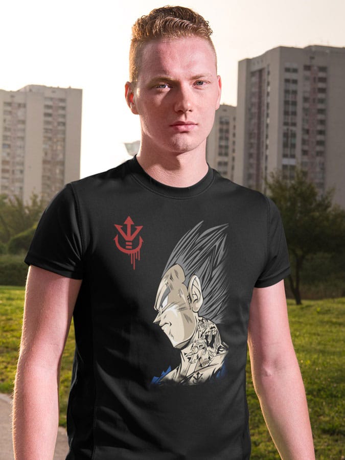 Camiseta Dragon Ball Vegeta tatto saiyan