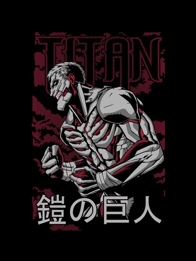 Camiseta titan acorazado de Reiner diseno