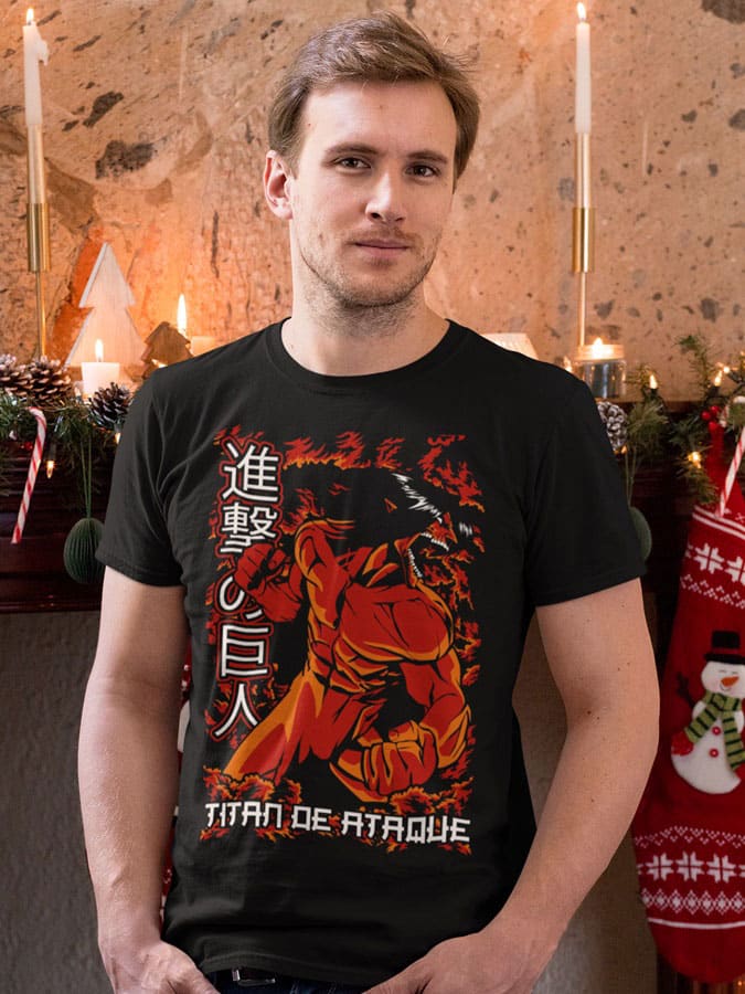 Camiseta titan de ataque de Eren