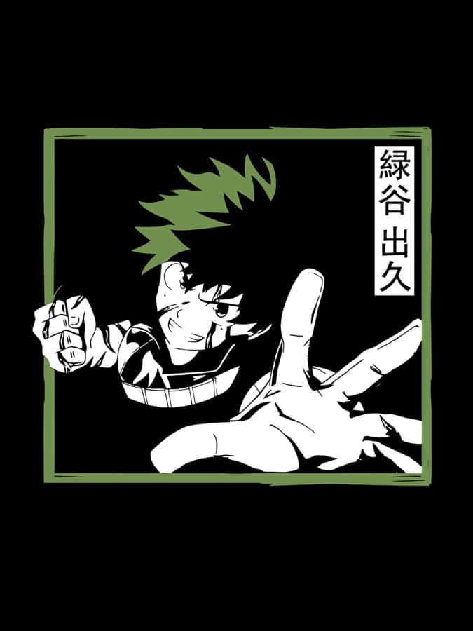 Camiseta Izuku Midoriya My Hero Academia diseno
