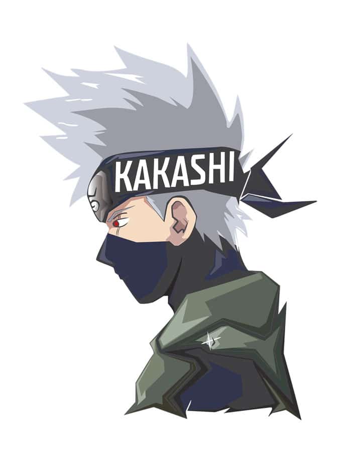 Camiseta kakashi Naruto diseno