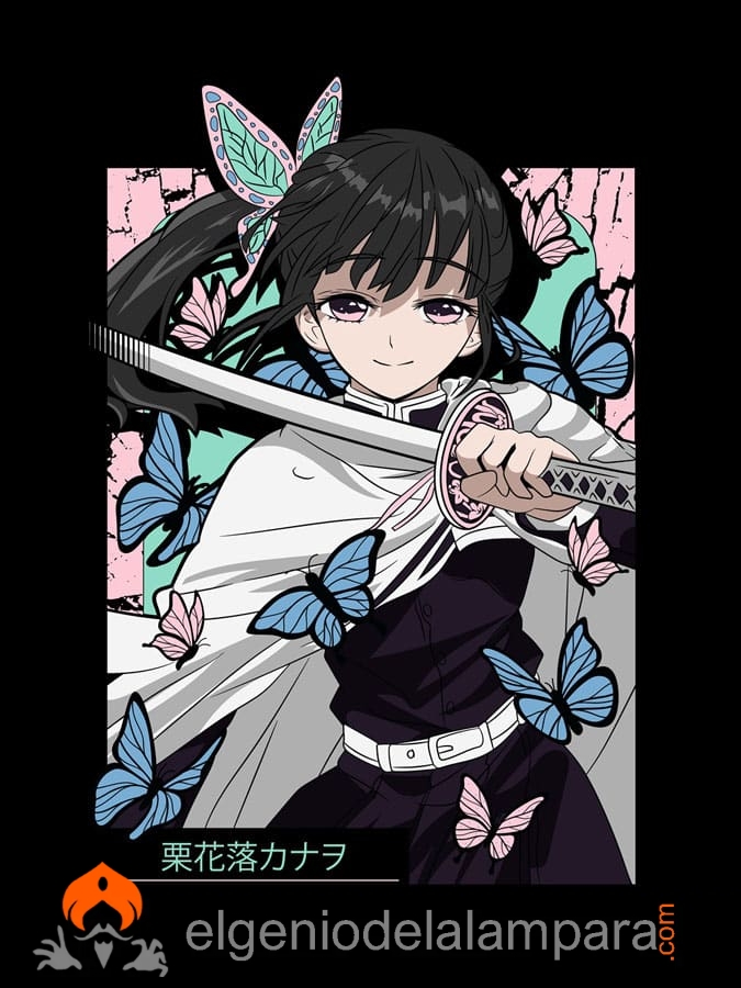 Camiseta Kimetsu no Yaiba - Kanao Tsuyuri diseno