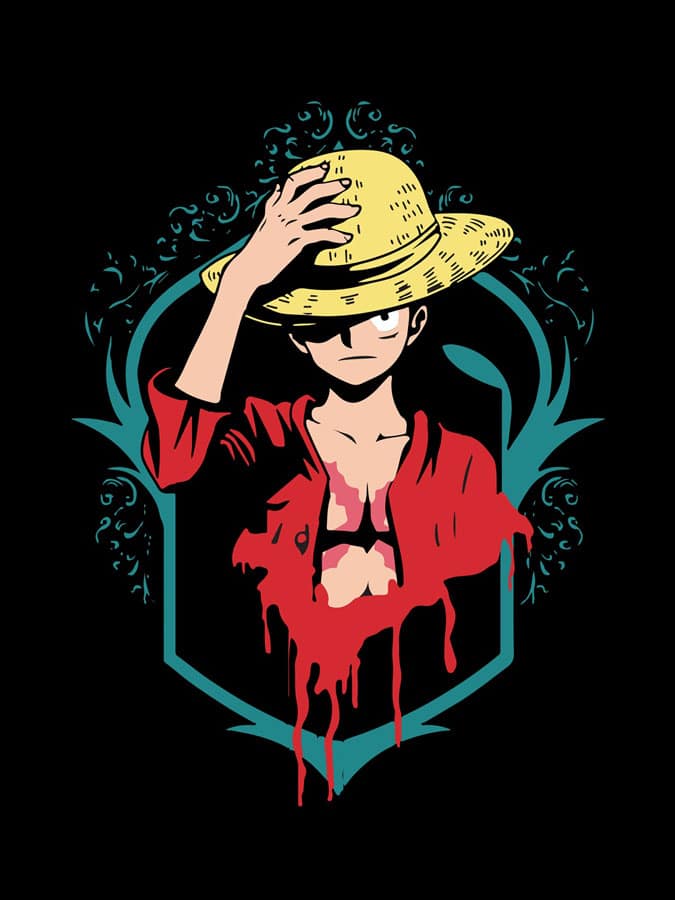 Camiseta Luffy One Piece diseno