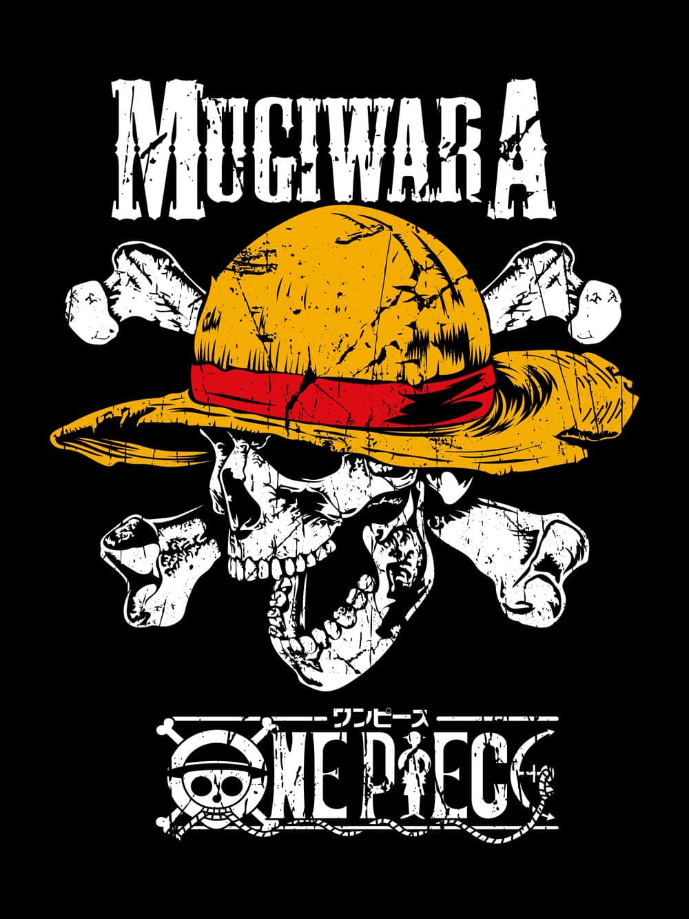 Camiseta Mugiwara One Piece diseno