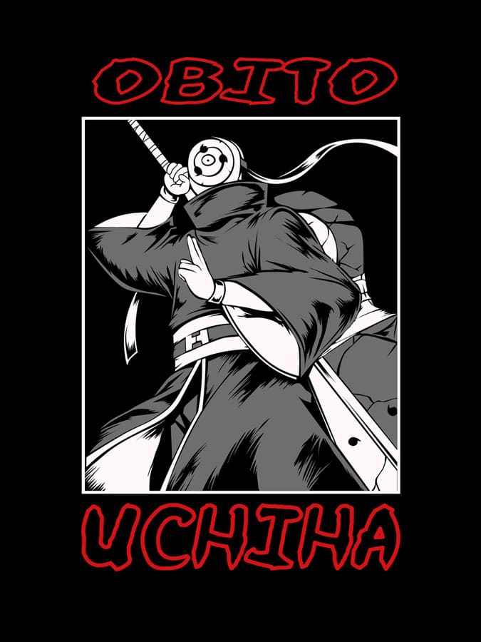 Camiseta Naruto Obito Uchiha diseno