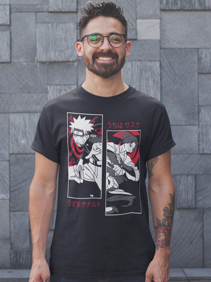 Camiseta Naruto y Sasuke