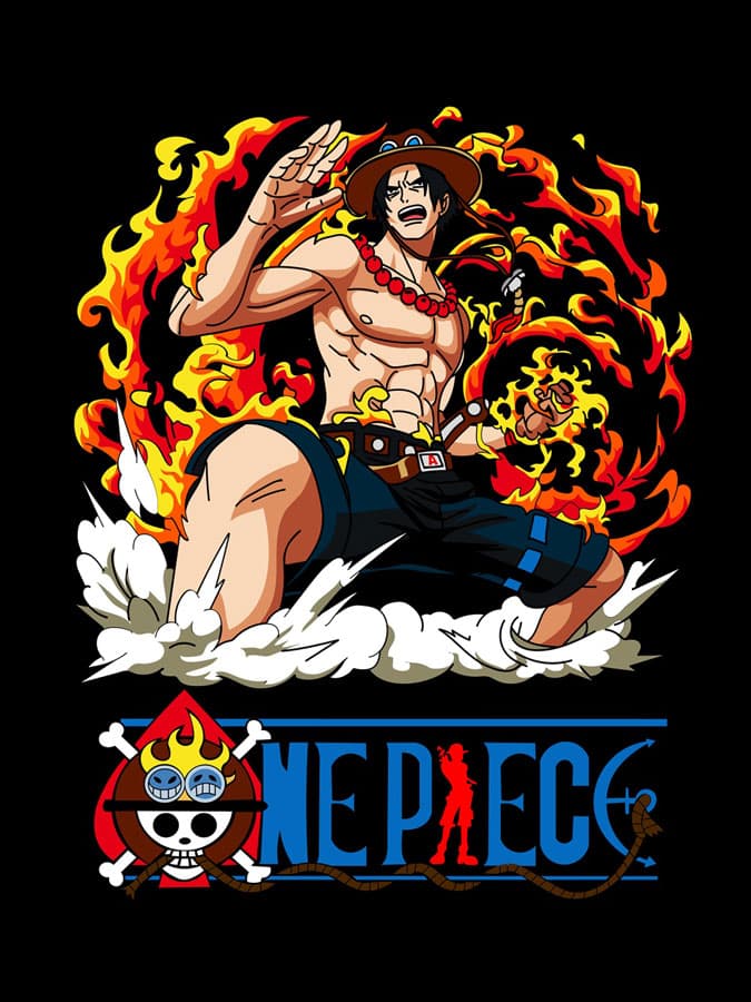 Camiseta One Piece al ataque diseno