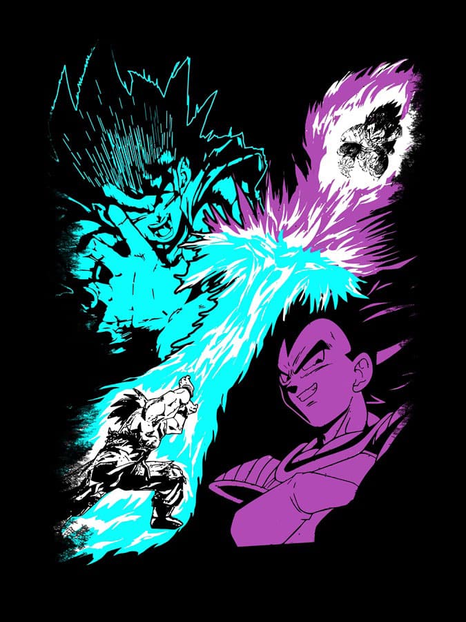 guerra crítico extraterrestre Sudadera Goku vs Vegeta | Diseños TOP del anime Dragon Ball ✓