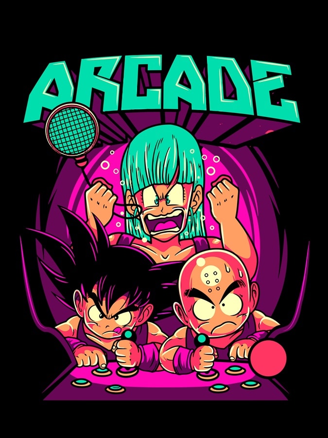 Camiseta Goku y sus amigos diseno