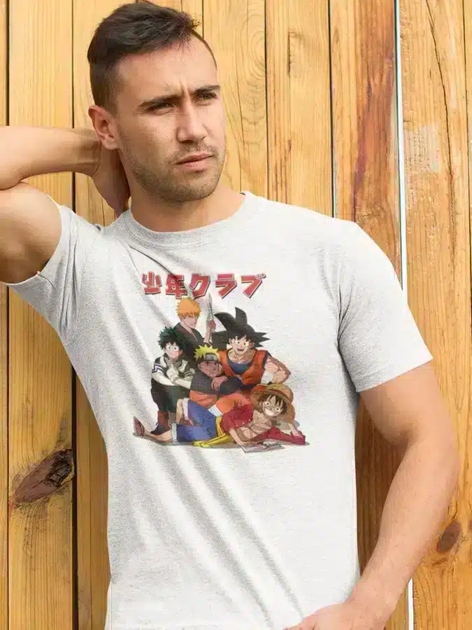 Camiseta los heroes del anime