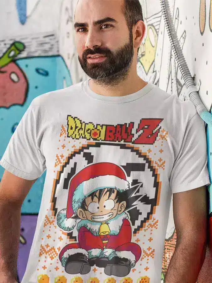 Camiseta Dragon Ball Z Goku navideño