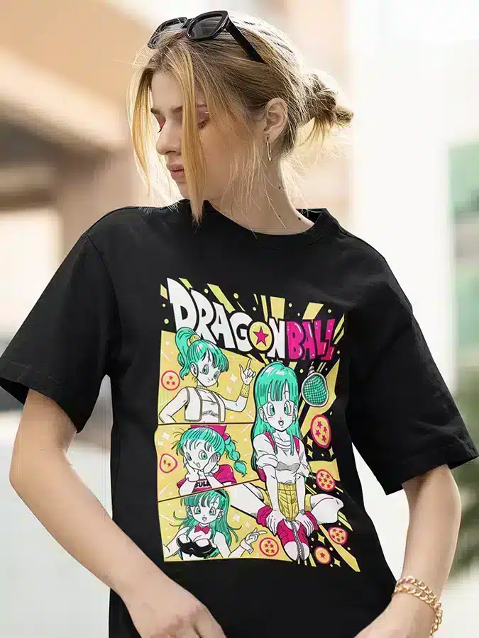 Camiseta Dragon Ball Bulma negro