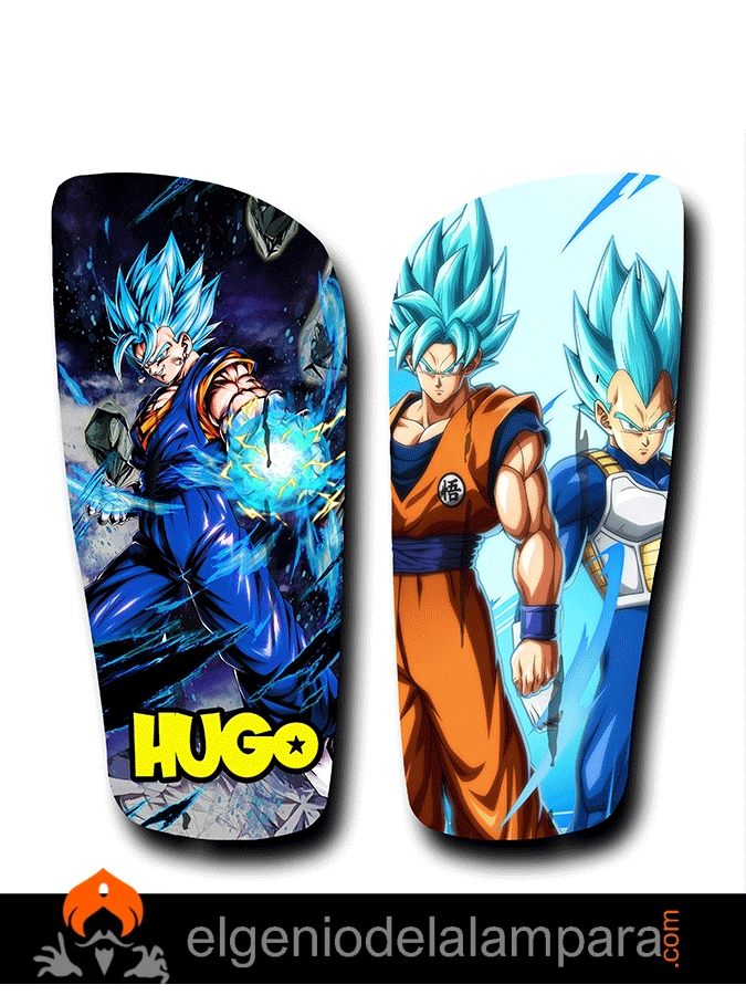 Espinilleras personalizadas con nombre Dragon Ball