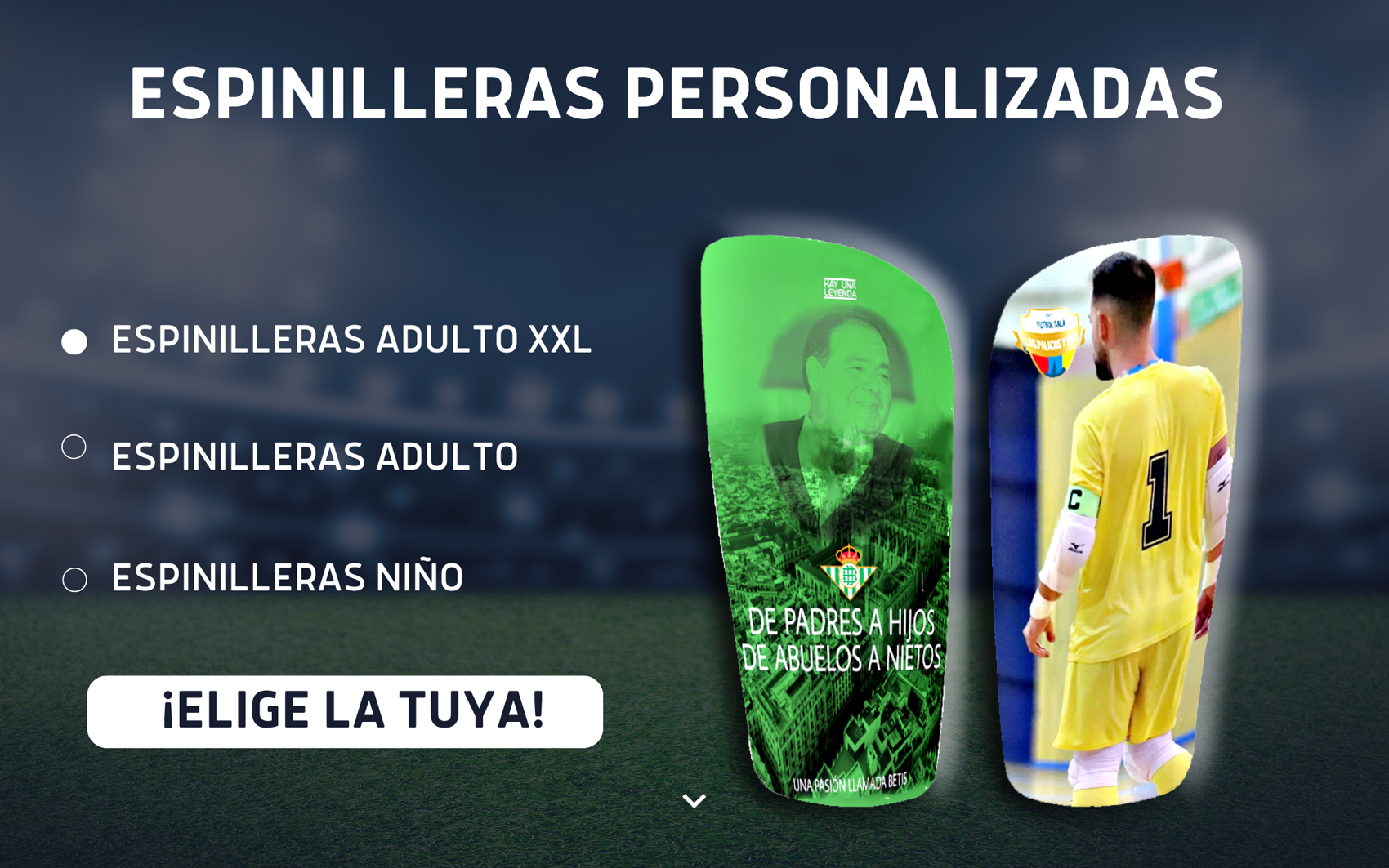 espinilleras personalizadas