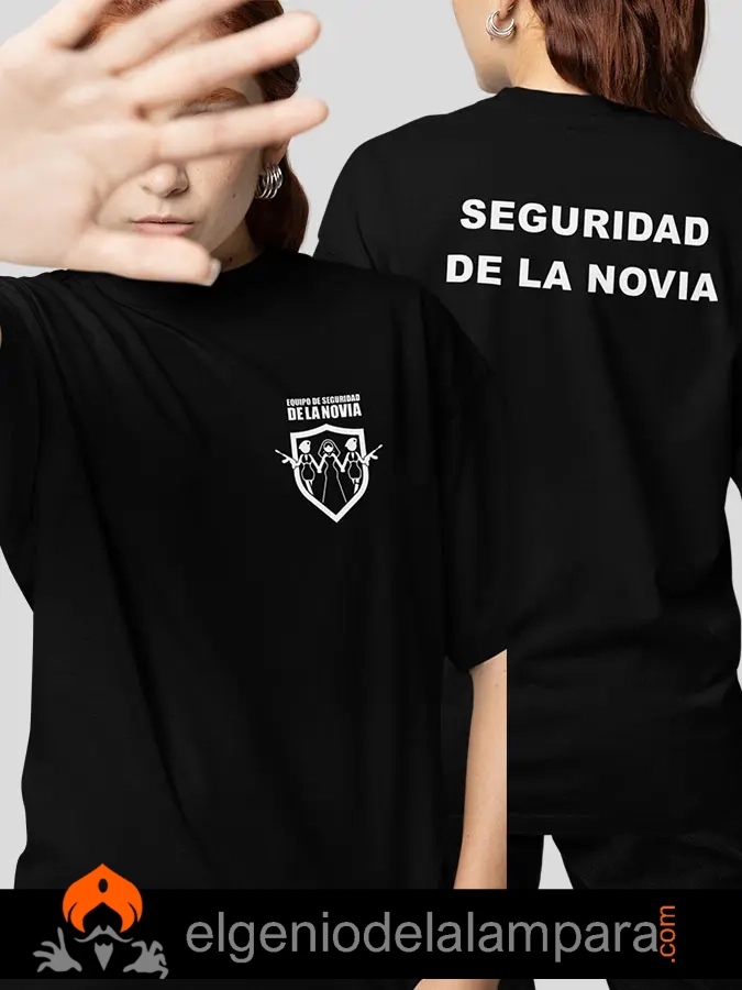 Camiseta seguridad de la novia