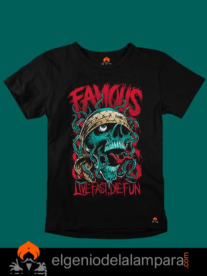 Camiseta famous fast die fun