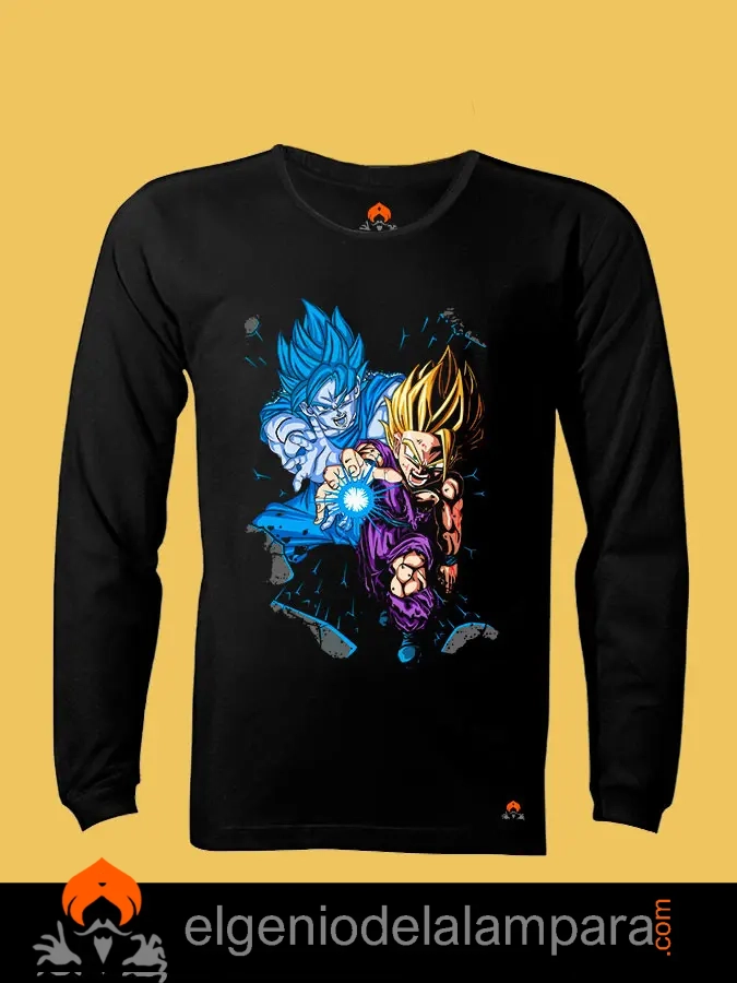 Camiseta dragon ball el ataque final manga larga