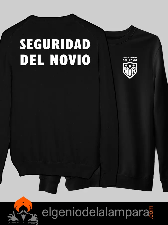 sudadera seguridad del novio