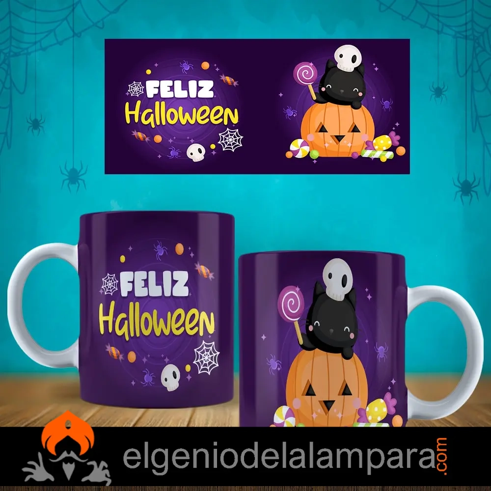 taza feliz halloween