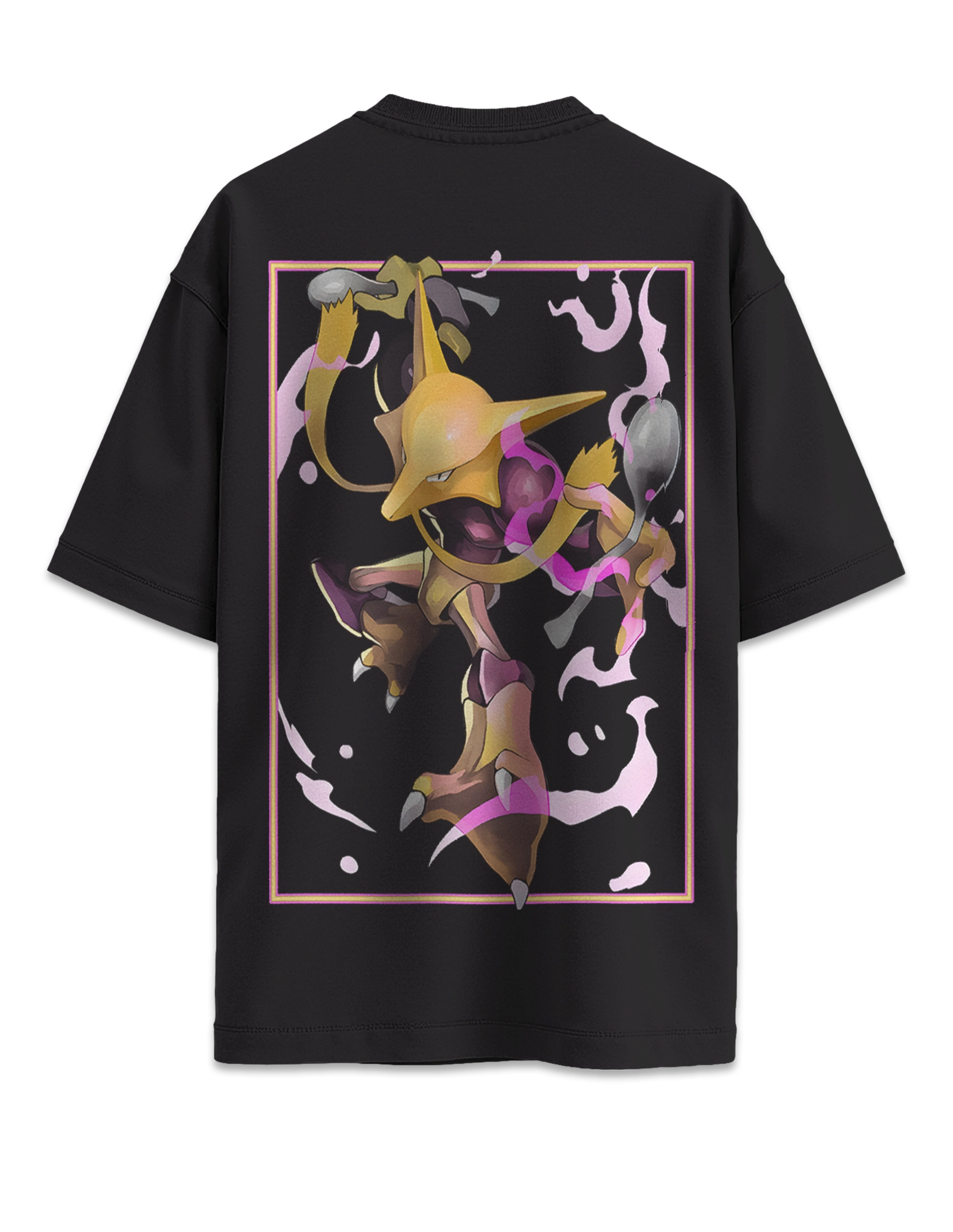 Camiseta oversize Pokemon Alakazam detras