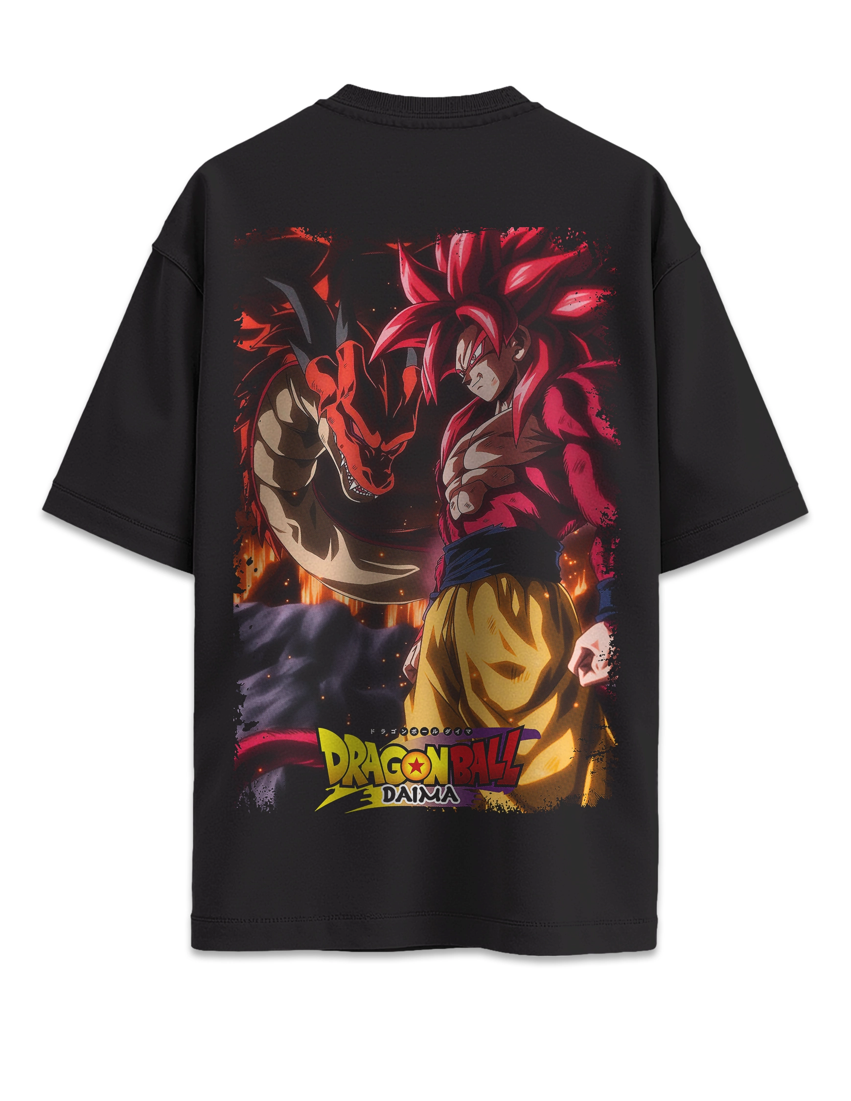 Camiseta oversize Dragon Ball Daima detras