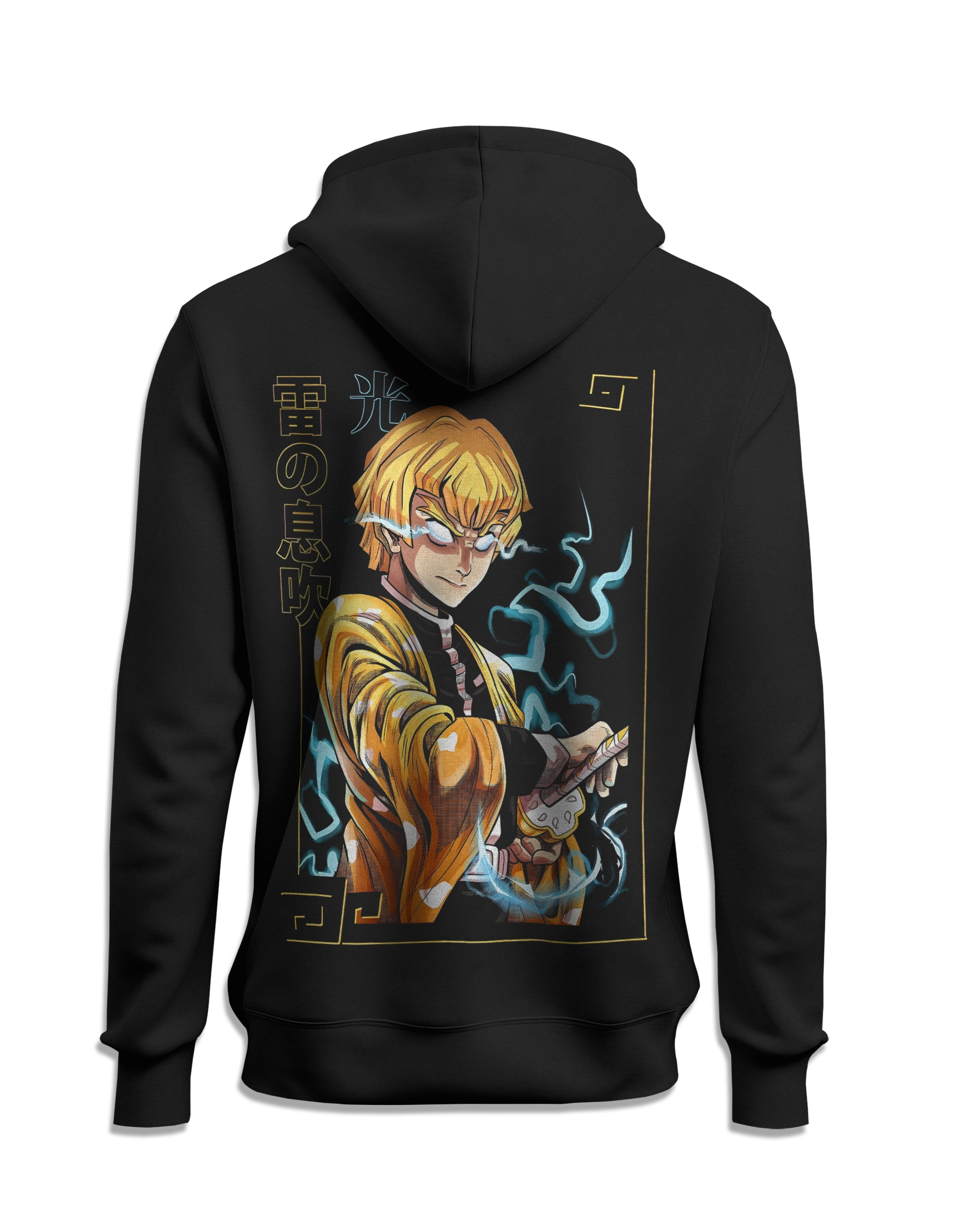 Sudadera Demon Slayer Zenitsu capucha