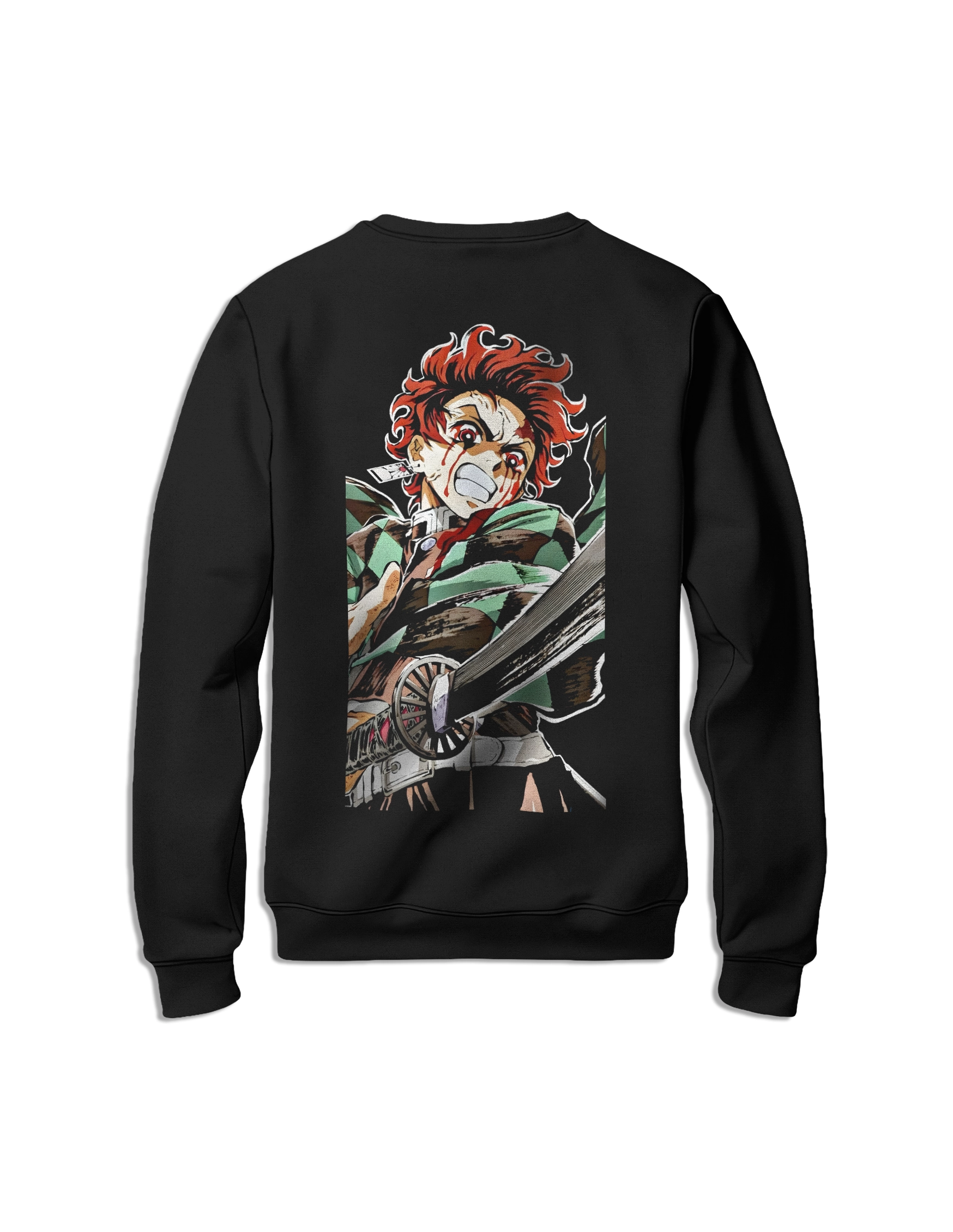 Sudadera Kimetsu no Yaiba Tanjirō attack sin capucha