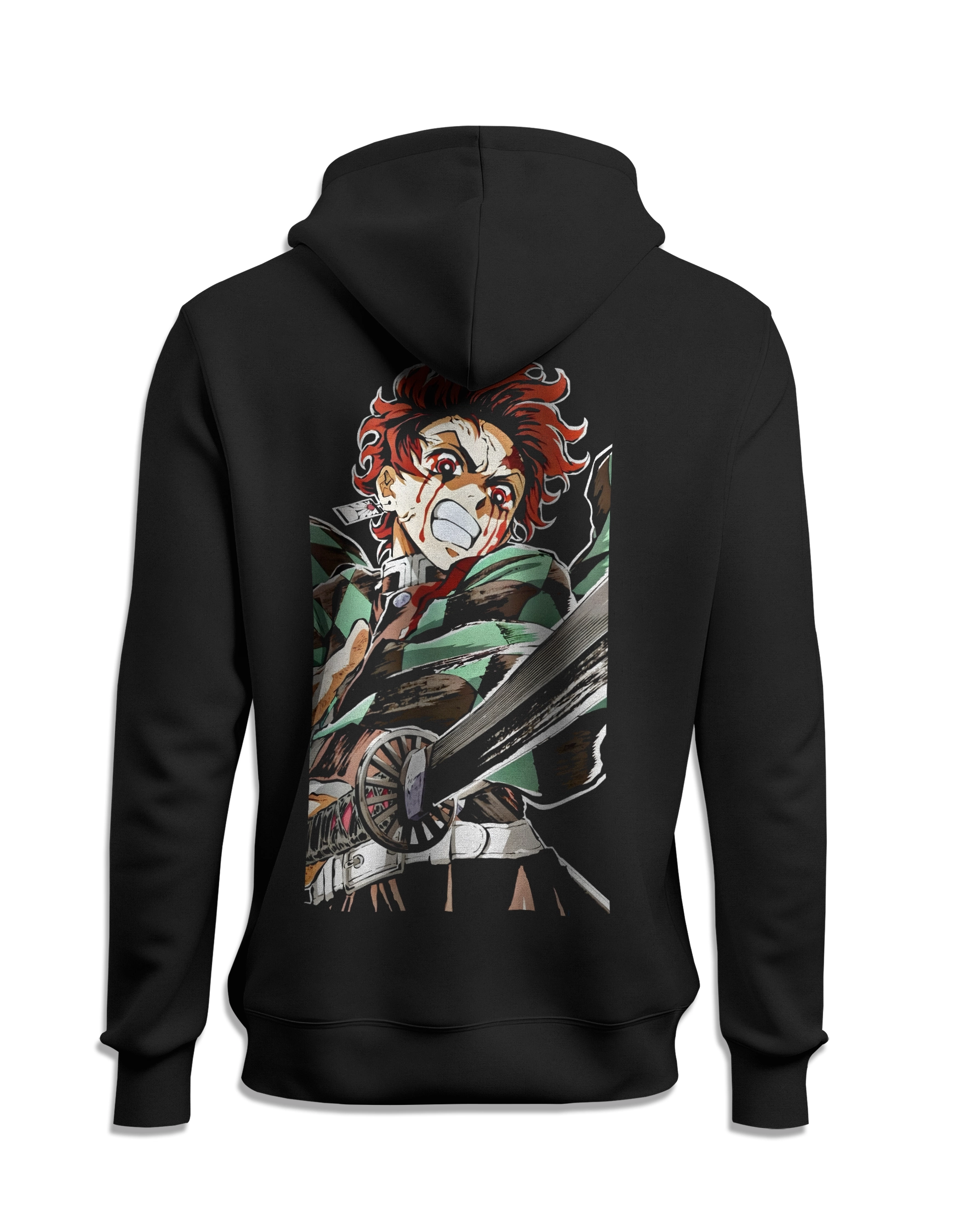 Sudadera Kimetsu no Yaiba Tanjirō attack capucha