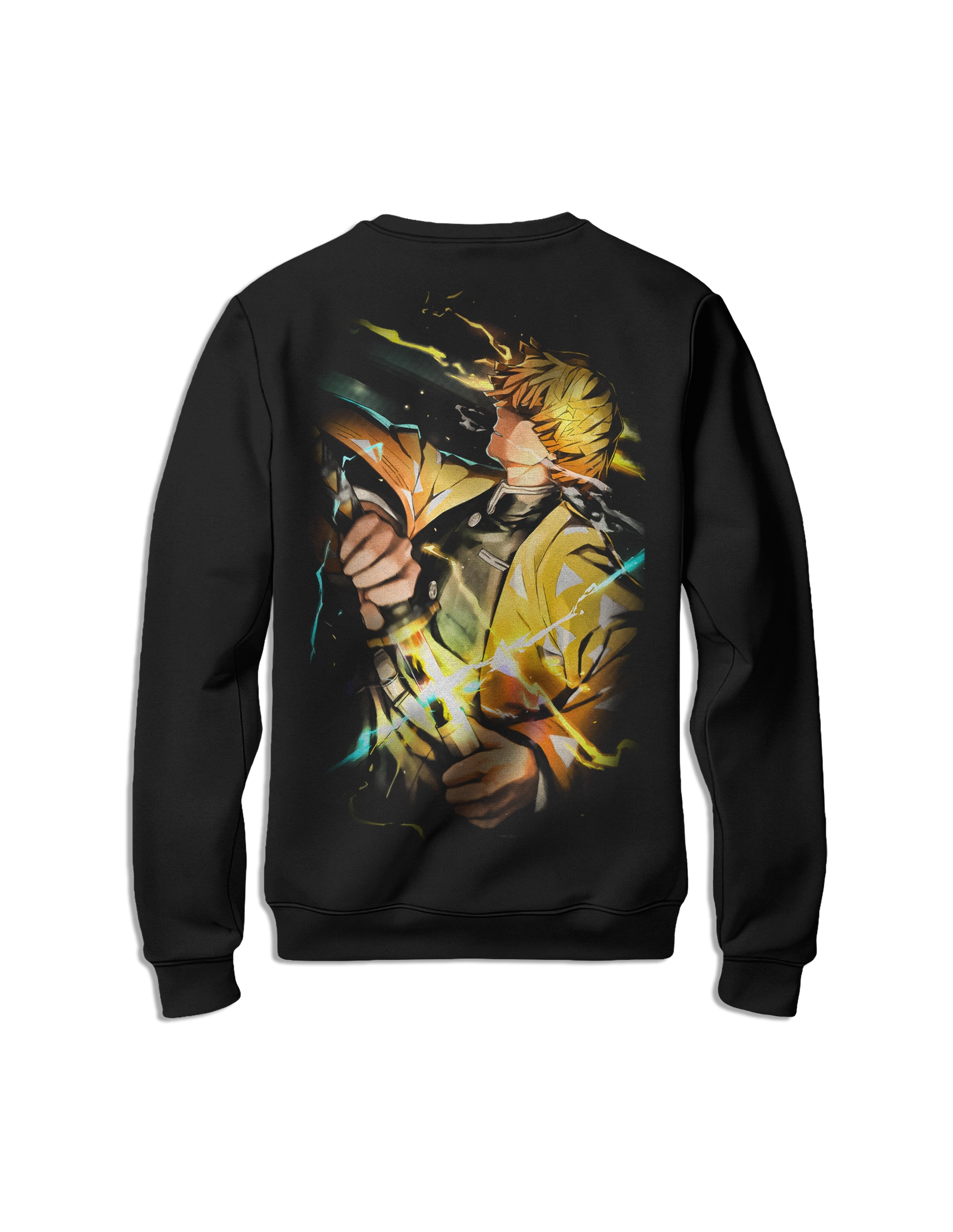 Sudadera Kimetsu no Yaiba Zenitsu sin capucha