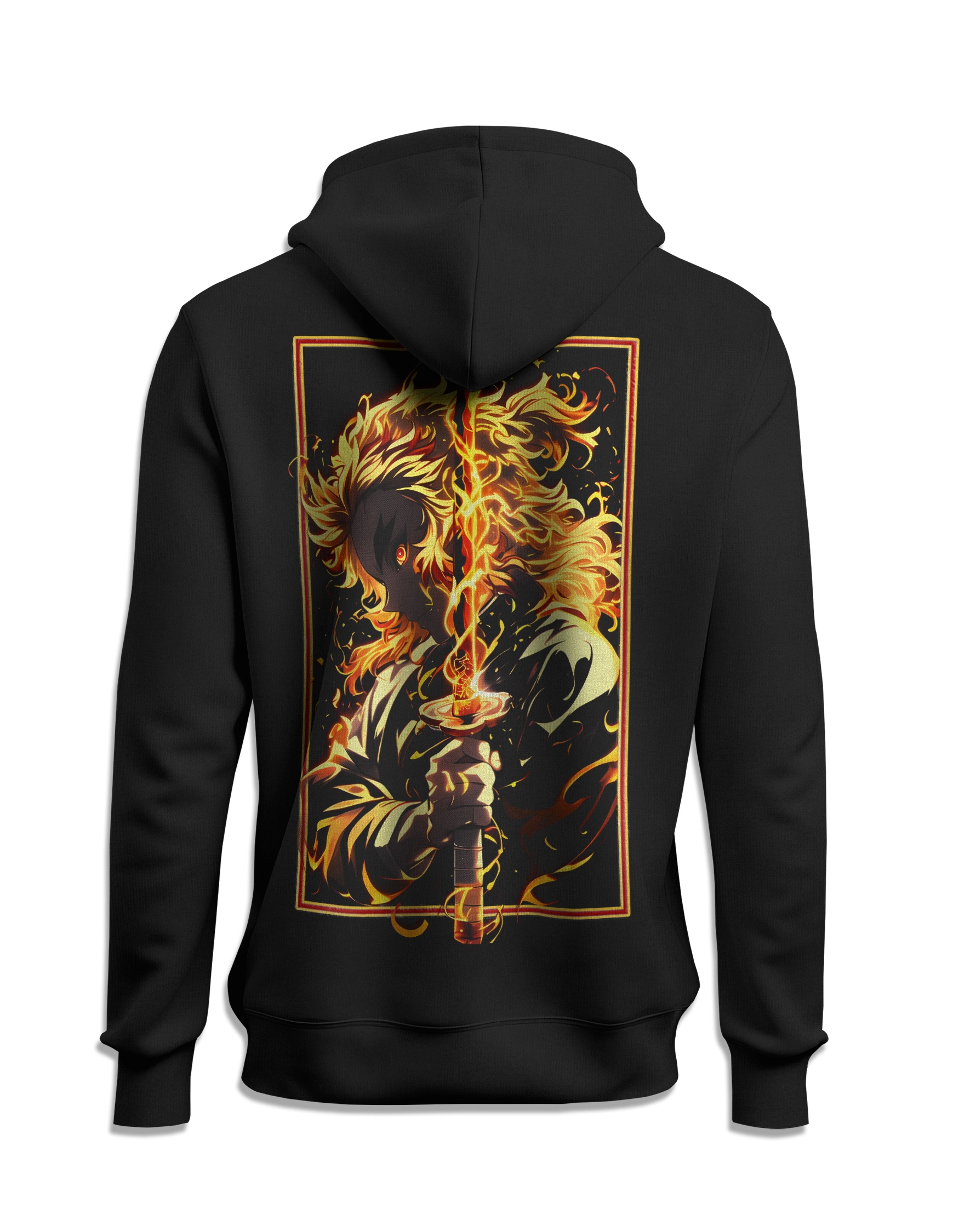 Sudadera Kimetsu no Yaiba Rengoku capucha